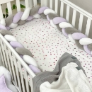 Protectie laterala patut bebe grafit-violet (4)